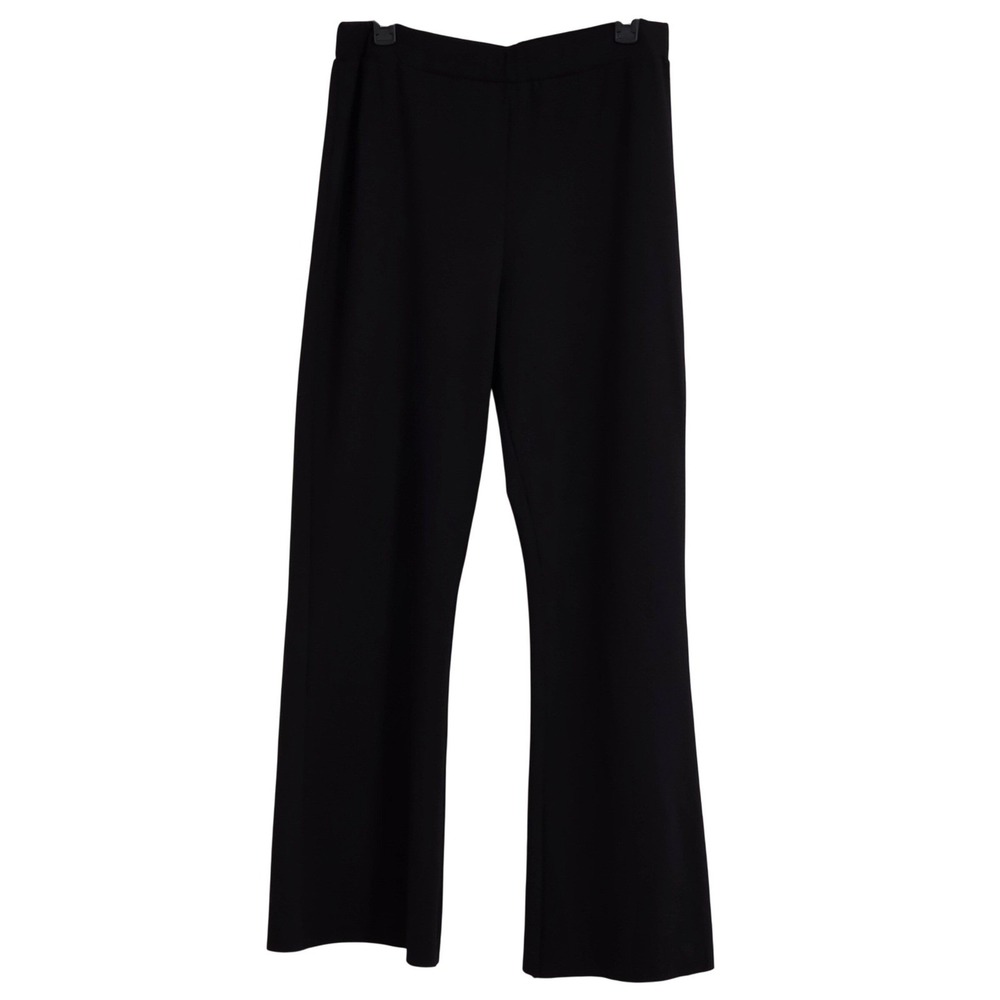 Planet by Lauren G Wide Leg Pants Women's Size 3 US 14-16 Black Stretch Knit USA